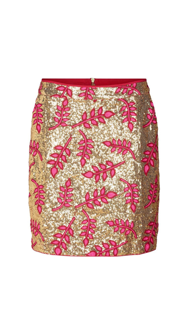 Sequin Embroidered Skirt