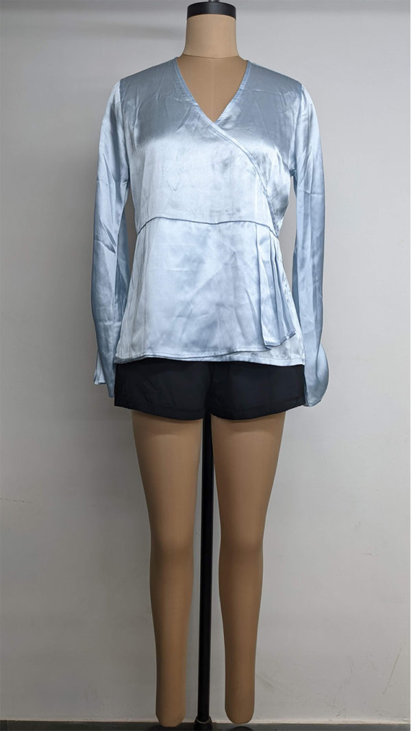 Satin Wrap Top