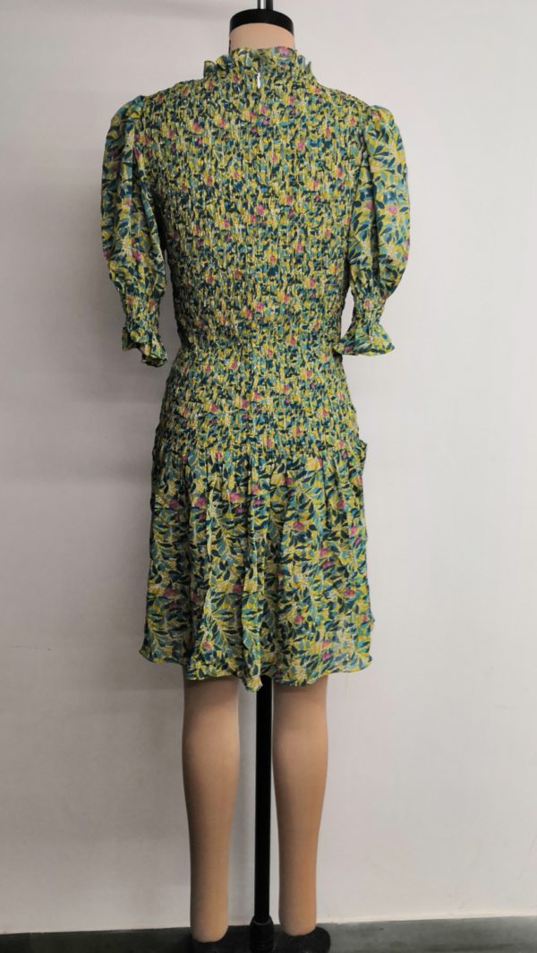 Floral Print Smocked Dress - Image 2